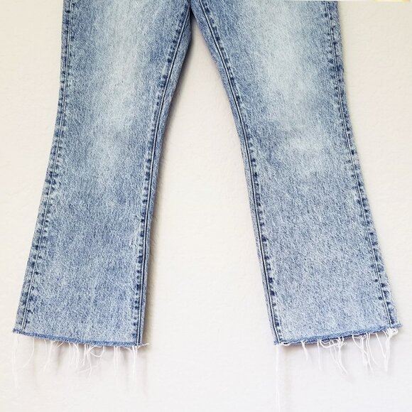Veronica Beard Carly Kick-Flare Jean 25 Raw Hem High Rise Blue Pebble Stone $248 - Picture 9 of 16
